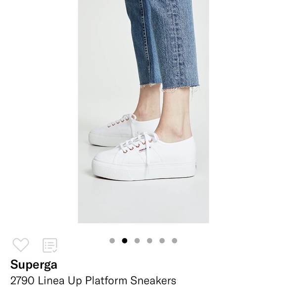 Nwt Rose Gold Superga Platform Sneakers 